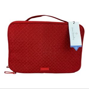 Vera Bradley Iconic Large Blush and Brush Case Cardinal Red
